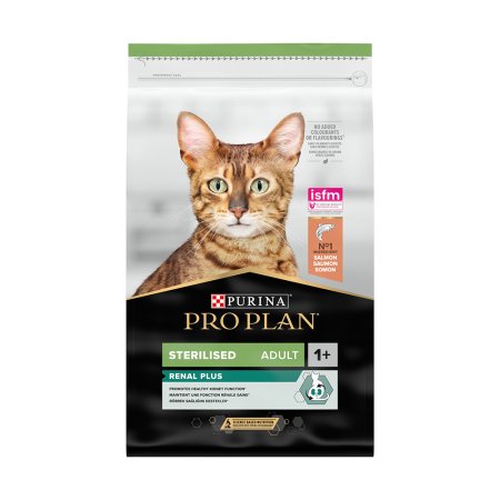 Pro Plan Cat Adult Sterilised Renal Plus losos 10 kg (EXPIRÁCIA 08/2026)