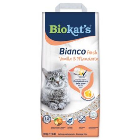 Podestýlka Biokat�s Bianco Fresh vanilka a mandarinka 10kg