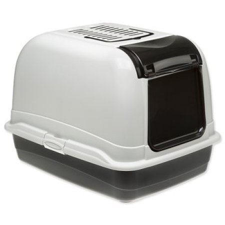 Toaleta Ferplast Maxi Bella Cabrio bílo-šedá 50x65,5x47cm