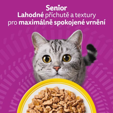 Whiskas kapsička Senior drůbeží výběr v želé 12 x 85 g