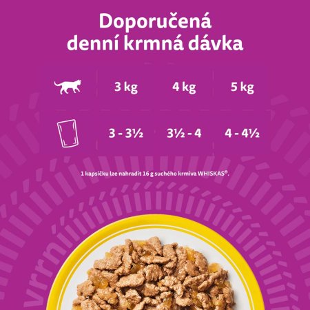 Whiskas kapsička Senior drůbeží výběr v želé 12 x 85 g