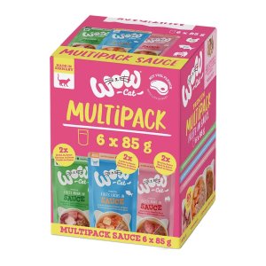 WOW Cat kapsička Sauce Adult Multipack 6x85g