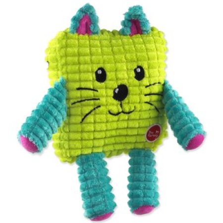 Hračka Dog Fantasy Cuties Čtvercové zvířátko, žluté 12,5cm