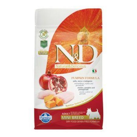N&D Pumpkin Adult Mini Chicken&Pomegranate 800g (EXPIRÁCIA 09/2026)