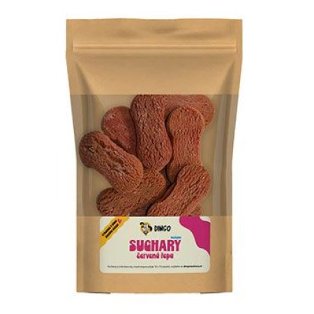 Dingo Suchary červená repa 250 g (EXPIRÁCIA 10/2026)