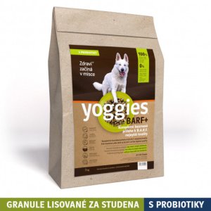 Yoggies BARF+ príloha k surovému mäsu, granule lisované za studena s probiotikami 2 kg (EXPIRÁCIA 10/2026)