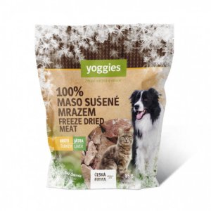 Yoggies Mrazom sušená morčacia pečeň lyofilizovaná 85 g (EXPIRÁCIA 09/2026)