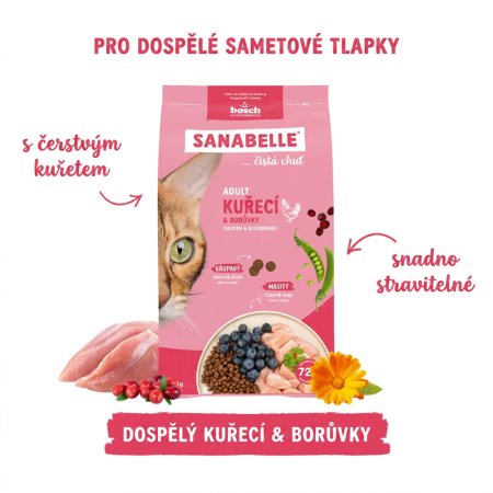 Bosch Cat Sanabelle Adult Chicken 2 kg (POŠKODENÝ OBAL)