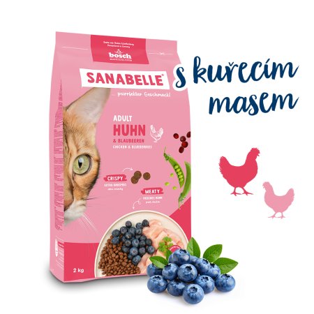 Bosch Cat Sanabelle Adult Chicken 2 kg (POŠKODENÝ OBAL)