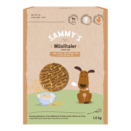 Bosch Sammy’s Muesli Taler 1 kg (POŠKODENÝ OBAL)