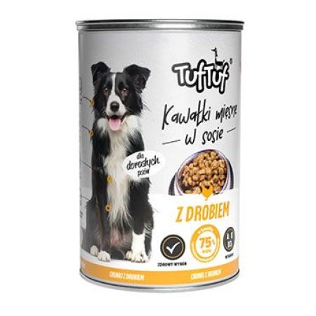 Tuf Tuf Dog Kousky masa s drůbežím v omáčce konz.415g