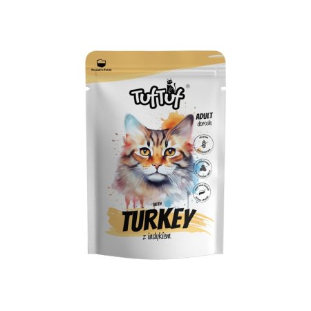 Tuf Tuf Cat Paštika s krůtím masem kapsa 300g