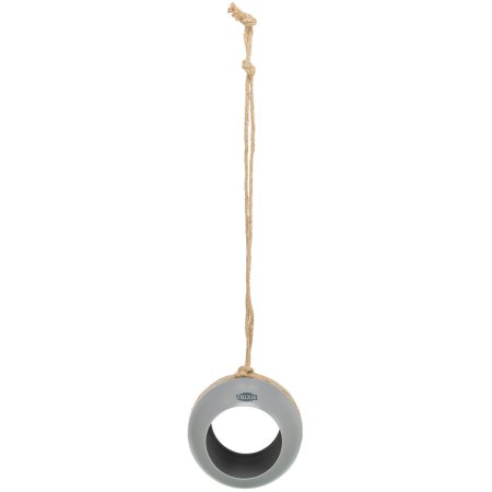Venkovní krmítko Baňka k zavěšení, ø 12 cm, kov, šedá