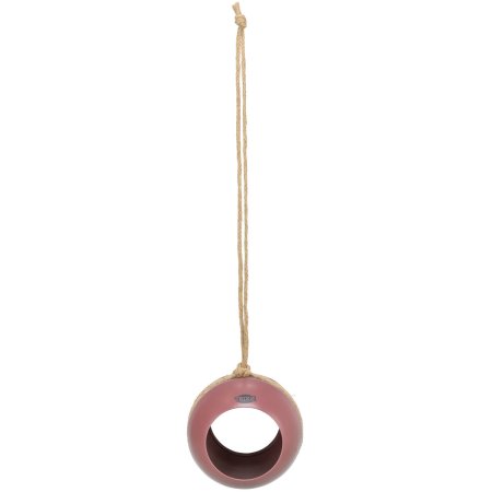 Venkovní krmítko Baňka k zavěšení, ø 12 cm, kov, bobulová