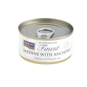 FISH4CATS Konzerva pre mačky Finest sardinka s ančovičkami 70 g (EXPIRÁCIA 09/2026)