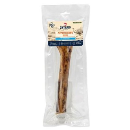 Pochoutka Ontario Pure Nature pštrosí kost SLIM sušená 1ks