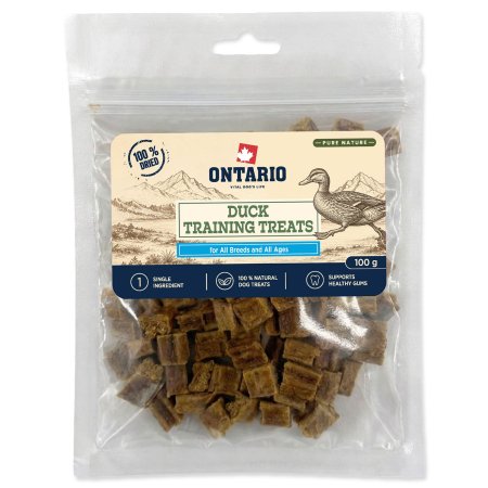 Pochoutka Ontario Pure Nature kachní výcviková 100g