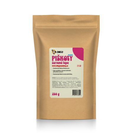 Dingo Piškóty červená repa 250 g (EXPIRÁCIA 11/2026)