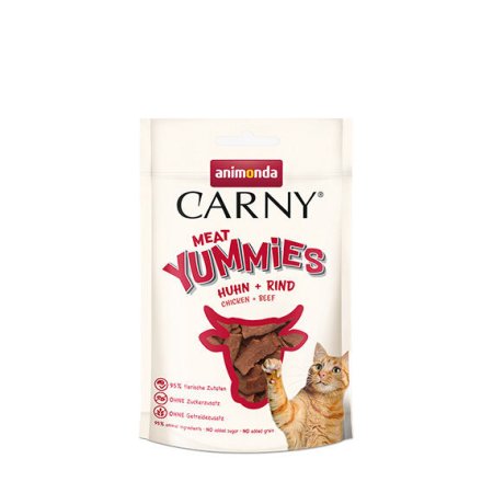 ANIMONDA Carny Adult Meat Yummies - kura + hovädzie 50 g (EXPIRÁCIA 08/2026)