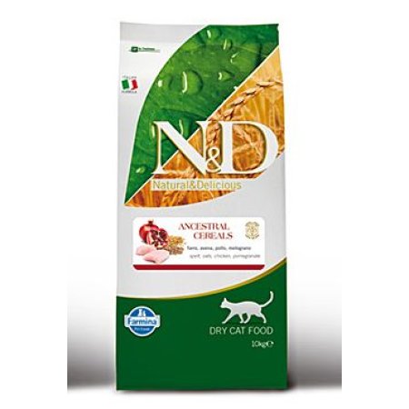 N&D Low Grain CAT Adult Chicken & Pomegranate 10kg