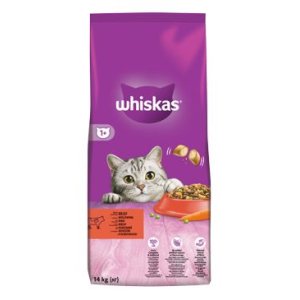 WHISKAS granule s hovädzím mäsom 14 kg