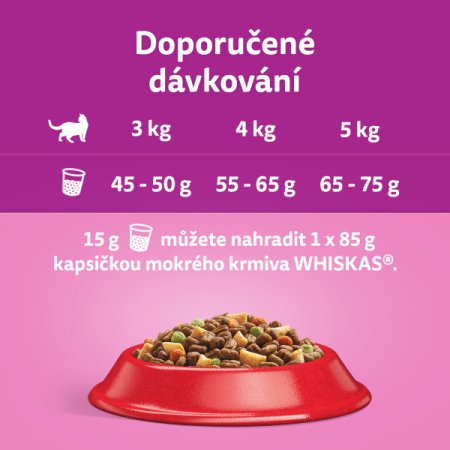 WHISKAS granule s hovädzím mäsom 14 kg