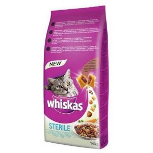 WHISKAS granule Sterile s kuracím 14 kg