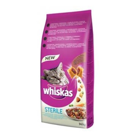 WHISKAS granule Sterile s kuracím 14 kg