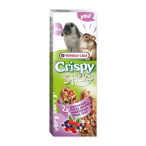 Tyčinky Crispy s lesným ovocím pre králiky a činčily 110g