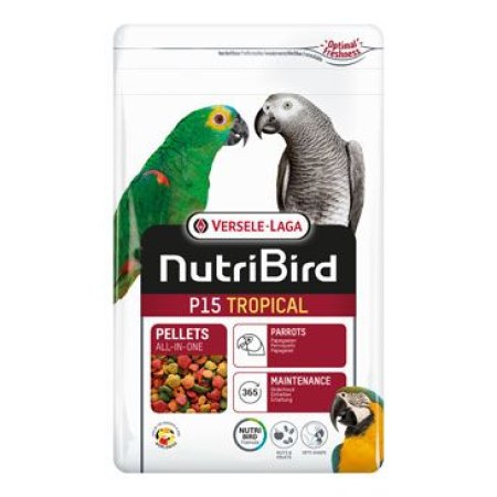 Krmivo NutriBird P15 Tropical pre veľké papagáje 1kg