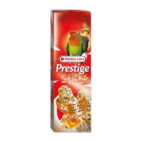 Tyčinky Prestige orechy a med pre stredné papagáje 140g