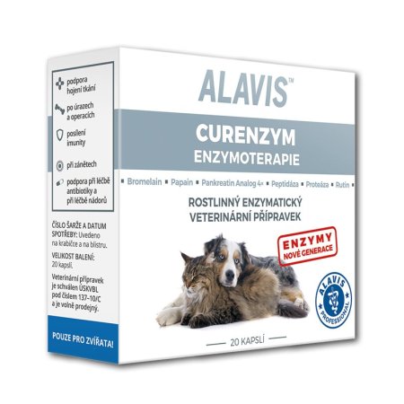 Alavis Enzýmoterapia-Curenzým pre psy a mačky 20cps