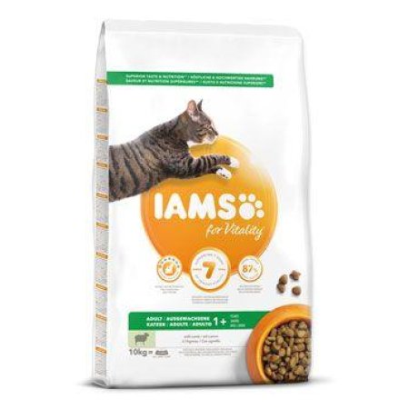 IAMS for Vitality Adult Cat Food with Lamb 10 kg