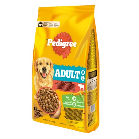 Pedigree granule M/L Adult hovädzie so zeleninou 12 kg (POŠKODENÝ OBAL)