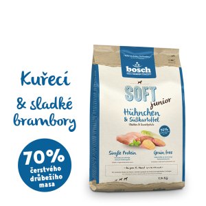 Bosch HPC SOFT Junior Chicken & Sweet Potato 2,5 kg (POŠKODENÝ OBAL, váha 2,3 kg)