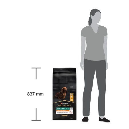 Pro Plan Small & Mini Adult Optibalance kura 14 kg (POŠKODENÝ OBAL, váha 13,7 kg)