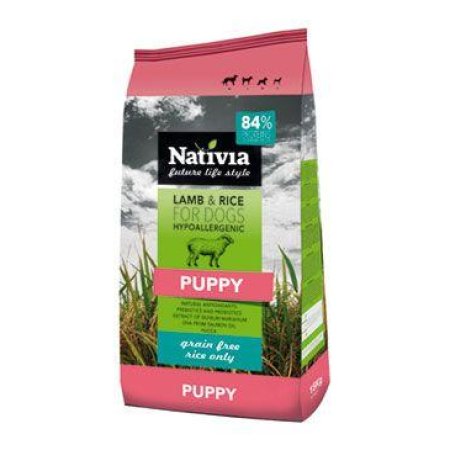 Nativia Lamb & Rice Puppy 15 kg (POŠKODENÝ OBAL)