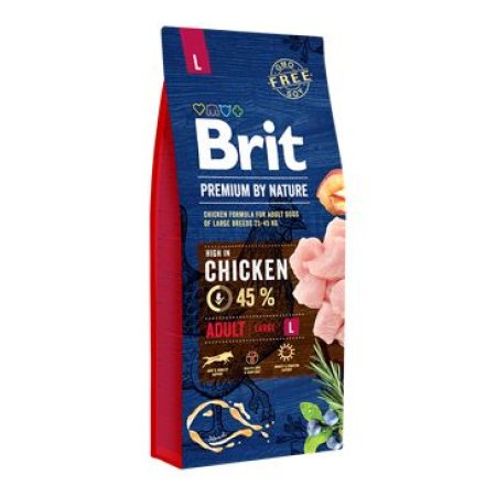 Brit Premium by Nature Adult L 15 kg (POŠKODENÝ OBAL, váha 14,8 kg)