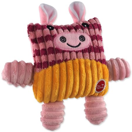Hračka Dog Fantasy Cuties Čtvercová kráva, růžová 12,5cm