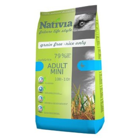 Nativia Dog Adult Mini Duck&Rice 3 kg (EXPIRÁCIA 11/2026)