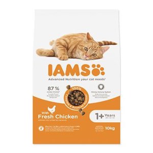 IAMS for Vitality Adult Cat Food with Fresh Chicken 10kg