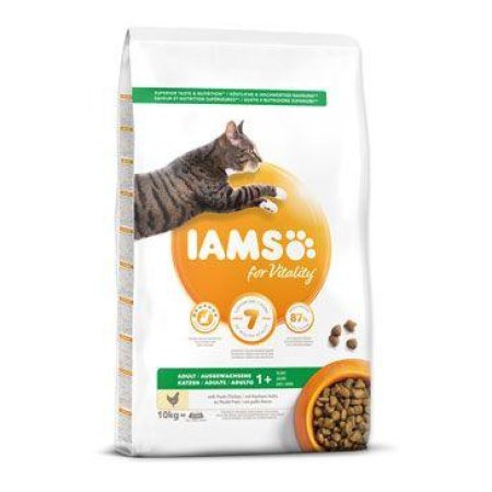 IAMS for Vitality Adult Cat Food with Fresh Chicken 10kg