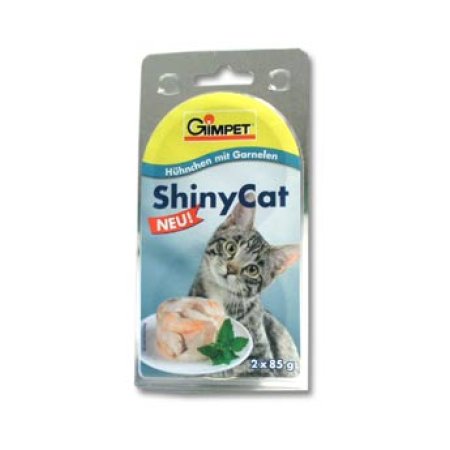 Gimpet mačka konz. ShinyCat kura/krevety 2x70g