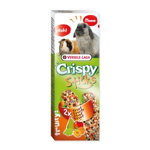 Tyčinky Crispy s ovocím pre králiky a morčatá