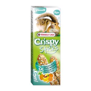 Tyčinky Crispy s exotickým ovocím pre škrečky a veveričky 110g