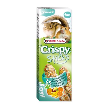 Tyčinky Crispy s exotickým ovocím pre škrečky a veveričky 110g