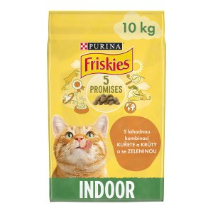 Friskies Indoor Cats s kuraťom a zeleninou 10 kg