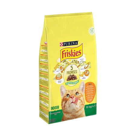 Friskies Indoor Cats s kuraťom a zeleninou 10 kg