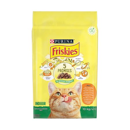 Friskies Indoor Cats s kuraťom a zeleninou 10 kg