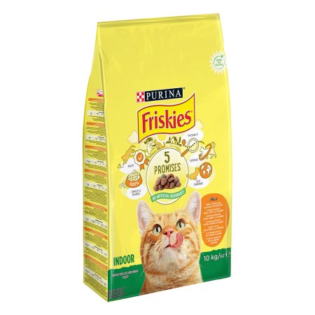 Friskies Indoor Cats s kuraťom a zeleninou 10 kg